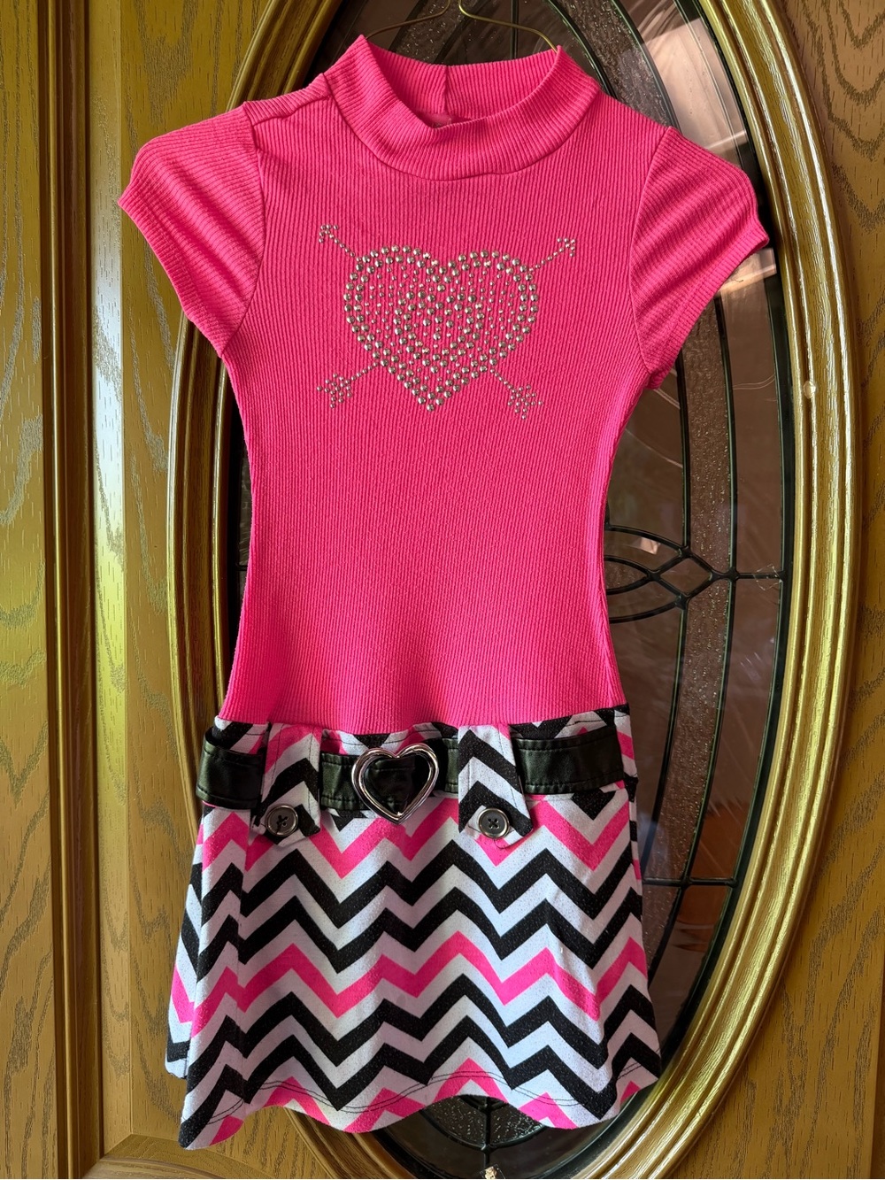 Pinky Bright Pink Ribbed Knit Top dress